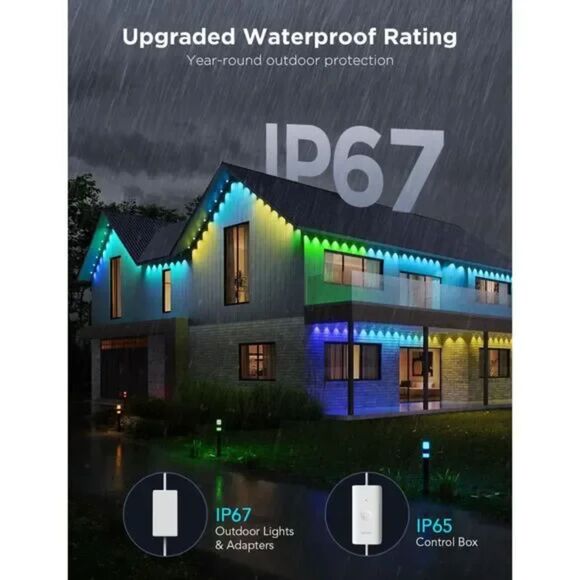 Govee H706A Permanent Outdoor Lights Pro, 100ft (1823) - Picture 2 of 7